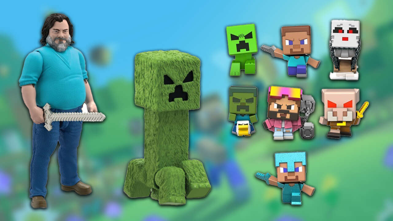 Mattel Reveals Minecraft Movie Toys, Including Jack Black Action Figures